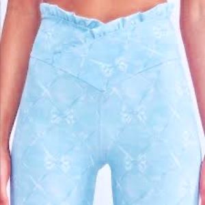 LoveShackFancy X Beach Riot Dana Legging Beaux Blue Bow